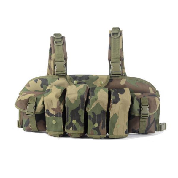 Hot Sale Polyester camo Military magazine ak vest Army Vest with pouch