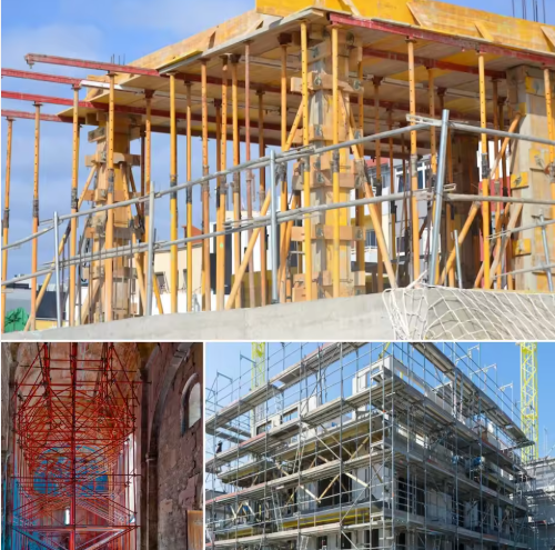 Galvanized Steel Scaffoldings Outdoor Building Support Props Modern