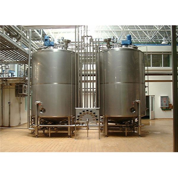 Large Stainless Steel Tank , Jacketed Mixing Tank 500L - 50000L Capacity
