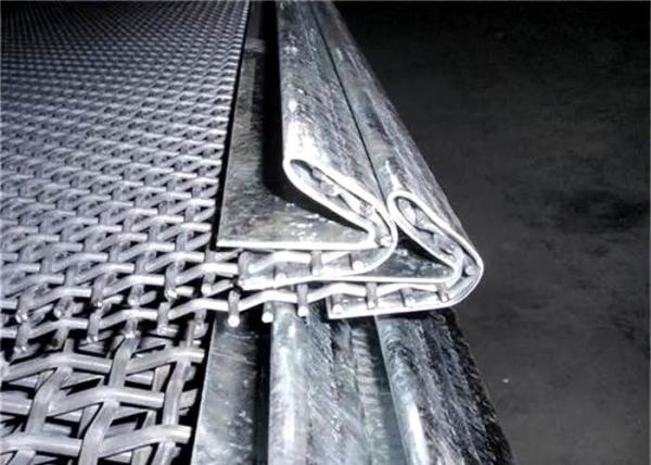 Hook Strip Type Manganese Woven Steel Mesh High Abrasion Resistant Free Sample