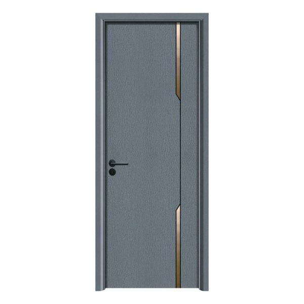 Low Maintenance PVC Laminated Modern Design WPC Hollow Door for Residential and Commercial Use