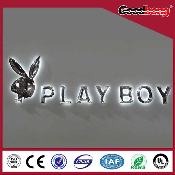 Outdoor and indoor 3D LED backlit plastic letter signs