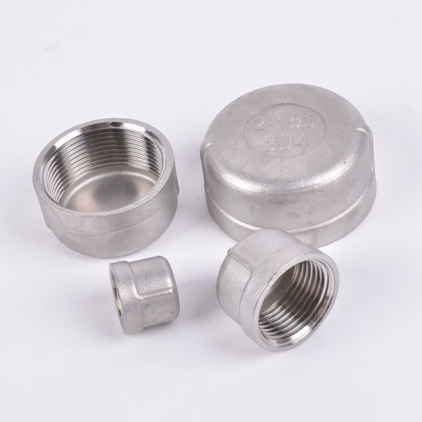 Stainless Steel 201 304 Blinds Threaded Round Tube Fitting Caps Pipe Fitting Dome End for Steel Tube Male Threaded Cap 1/4''-4.0