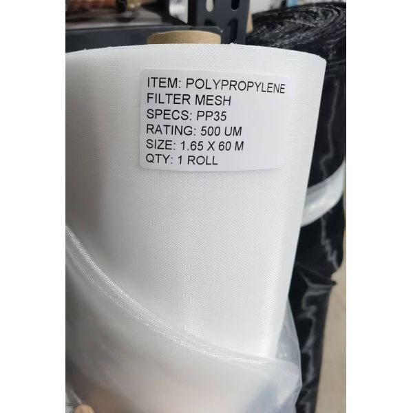 300 Micron Polypropylene PP Monofilament Filter Mesh, 36% Open Area, Plain Weave