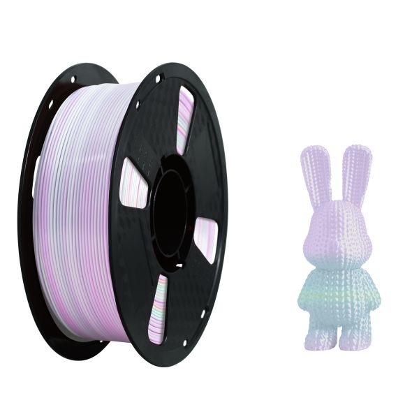 Smooth Gradient Multicolor 1.75mm Three Tone PLA Filament for FDM 3D Printing