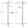Aluminum Clothing Rack with 15 kg Load Capacity for Drying and Hanging Clothes