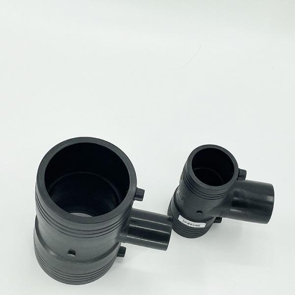HDPE Black Electrofusion Pipe Fittings For Steel Wire Mesh Skeleton Pipe