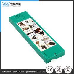Hard Cover Sound Book with Sound Recording and Remote Control for Children's Learning Toy