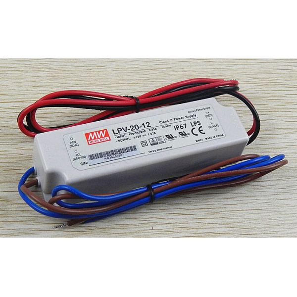 12в Тайвань между тем драйверы светодиодные огни источник питания 20w