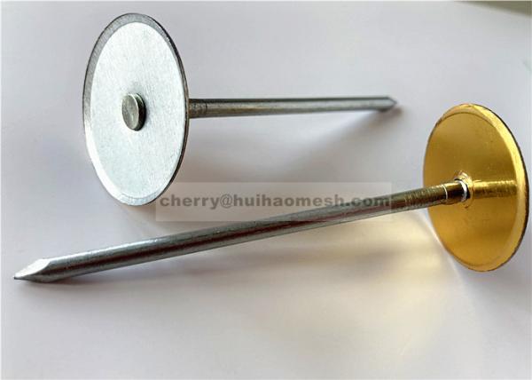 Galvanized Steel Cuphead Weld Pins Used In Capacitor Discharge Stud Welding Processes For Metal Ductwork Insulation