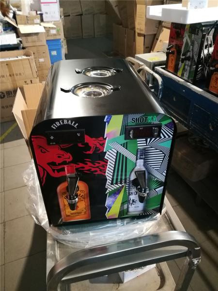 Super Quiet Cold Shot Liquor Dispenser Compressor Cooling RoHs Certification