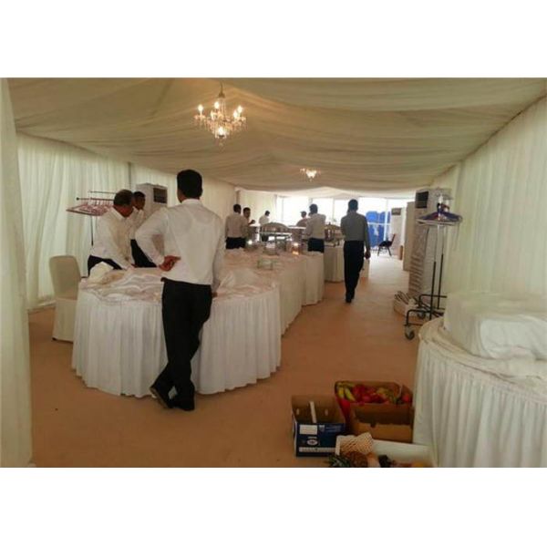 Aluminum Alloy PVC Or Glass Wall Wedding Marquee Party Tent TUV SGS BV