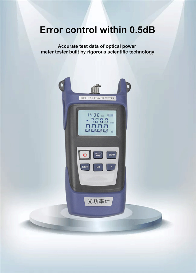 breakpoint Mini Optical Power Meter , FTTH Portable Optical Power Meter ROSH