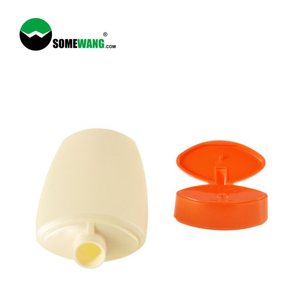 Бутылка 200ml PE пользы шампуня пластиковая подгоняла плоскую бутылку выжимкы с крышкой сальто верхней