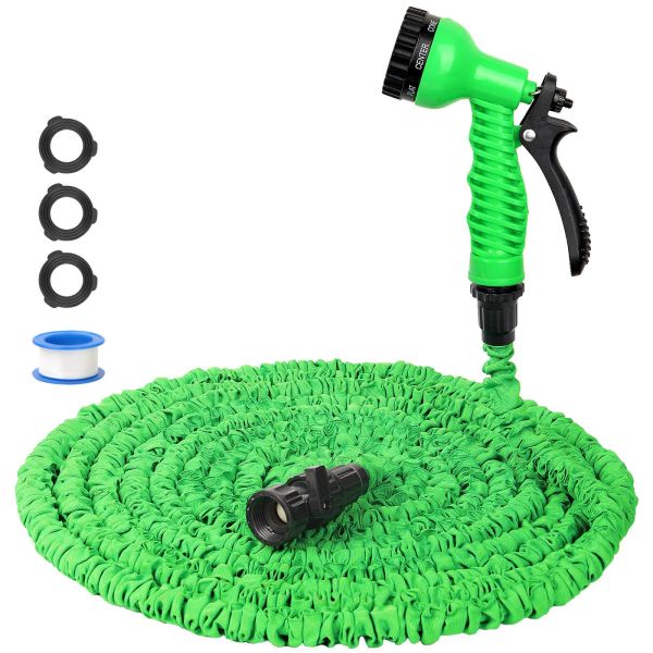 Garden Hose Reel Type Water Hose 25-250FT Expandable Magic Watering with High Pressure