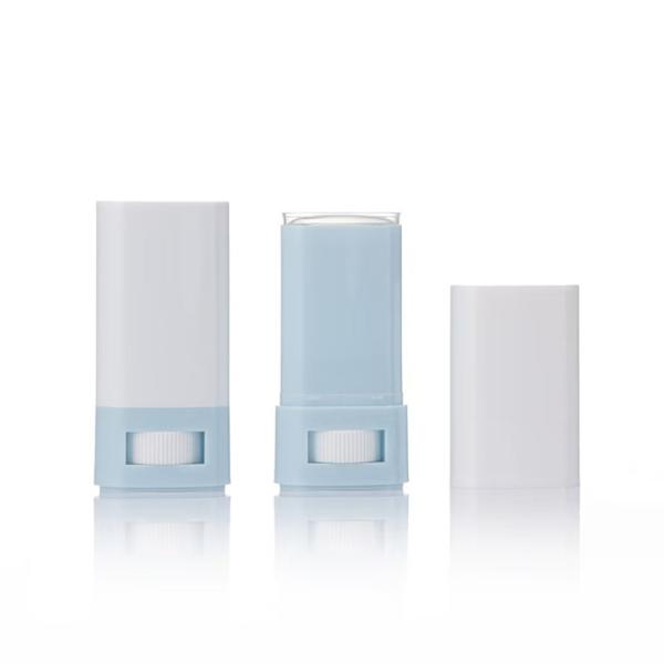 Conteneur de bâton de baume déodorant en plastique de 15g 20g à remplissage par le bas, support personnalisé