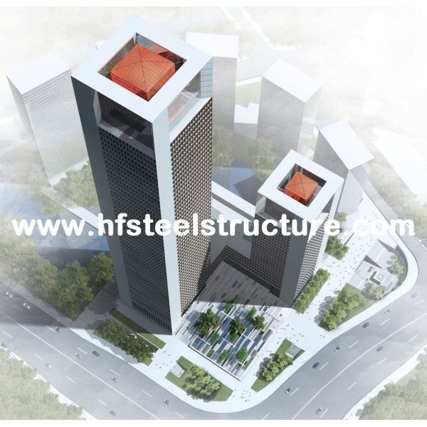 Bâtiment préfabriqué préfabriqué industriel de cadre en acier, bâtiment en acier