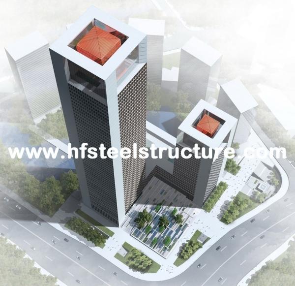 Custom Prefabricated Industrial Q235,Q345 Steel Storage Multi-storey Steel Building