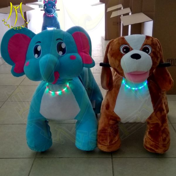 Hansel game machine coin operated plush motorized riding animals manufacture