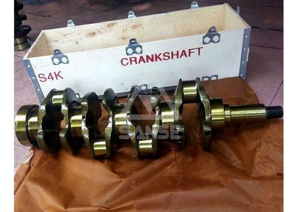 S4K Engine Crankshaft ,  Mitsubishi Engine parts forged steel crankshaft for Caterpillar Excavator