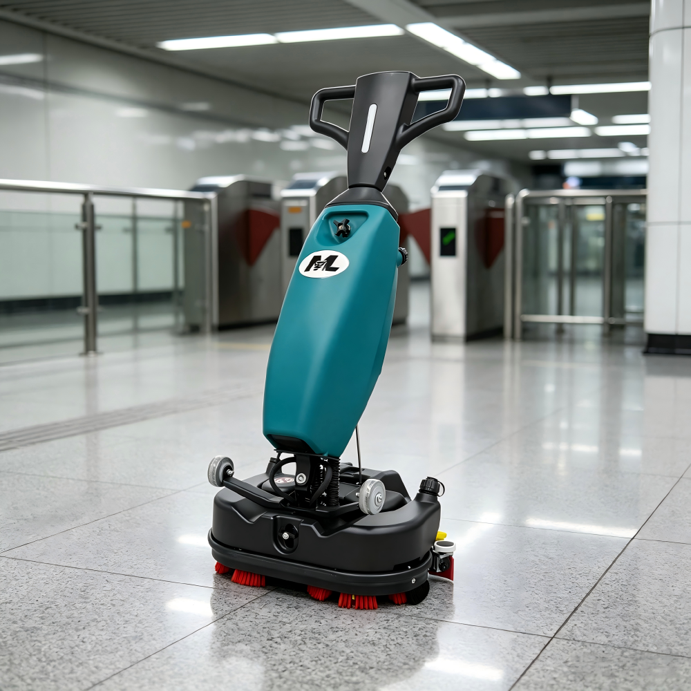 Mini Heavy‑Duty Floor Cleaner Machine Featuring 6L Waste Recovery Tank, Suitable
