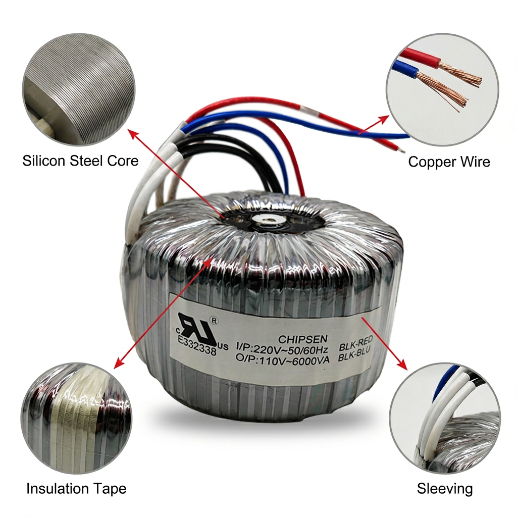 Isolation Power T180 Toroidal Transformer Step Up Down Voltage Converter For Audio