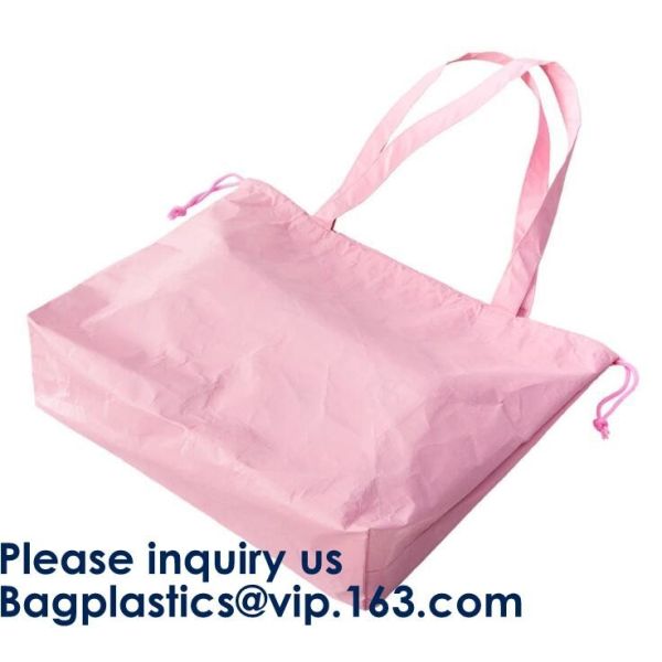 Tyvek Reversible Reusable Shopping Tote Beach Pool Travel Bag Ultra Soft FOLDABLE Material,Reusable Grocery Bag, Easily