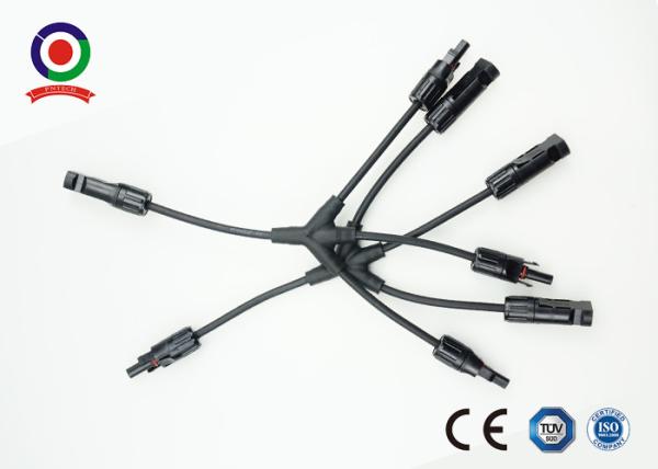 Tipo um do CE IP67 Y a três conectores fotovoltaicos solares do ramo
