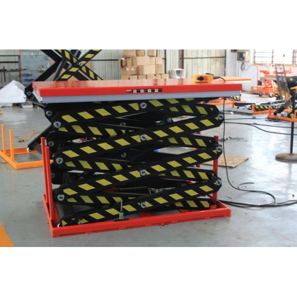 250 Kg 2500 Lb Electric Lift Tables Four Scissors High Height 165