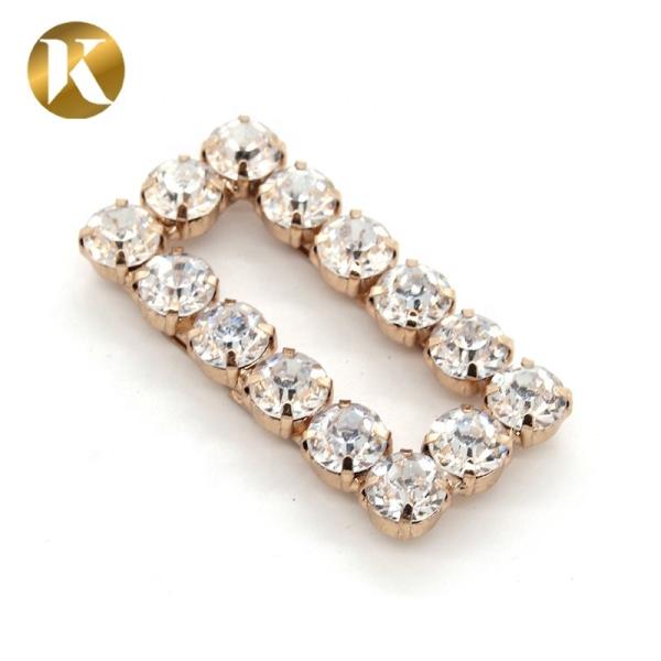 Rectangle Metal Buckle Shoes Decoration Accessories 50mm*25mm Size