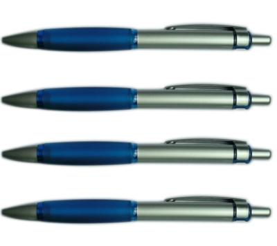click metal pen with  silicone grip, competitive price and quick delivery