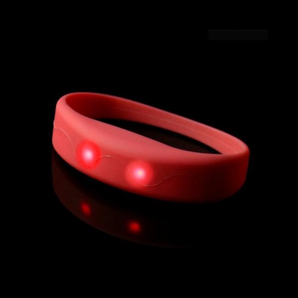 CE Wholesale Amazing Wedding Event 2018 Sound Light up Motion Custom Logo Wristbands LED White Bracelets for party