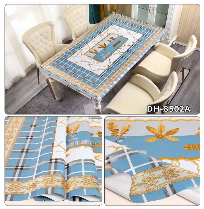 Принято пользовательское логотип 80*120 см Прямой пластик ПВХ цветочный столешничный чехол для столового стола