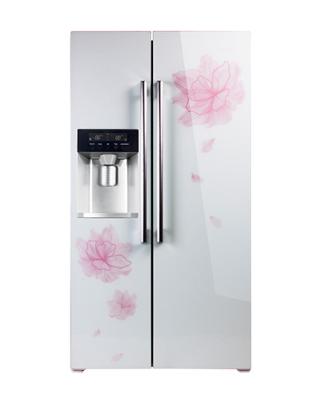 Double Doors Side By Side Refrigerator Freezer 550L Big Capacity With Ice Maker