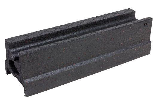 Black Grooved Rubber Pads Customized Rubber Pads For Railway Tracks