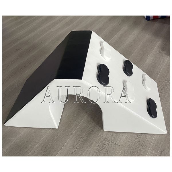 Soft Play Equipment With Double Slides Black And White Set Kids For Rental