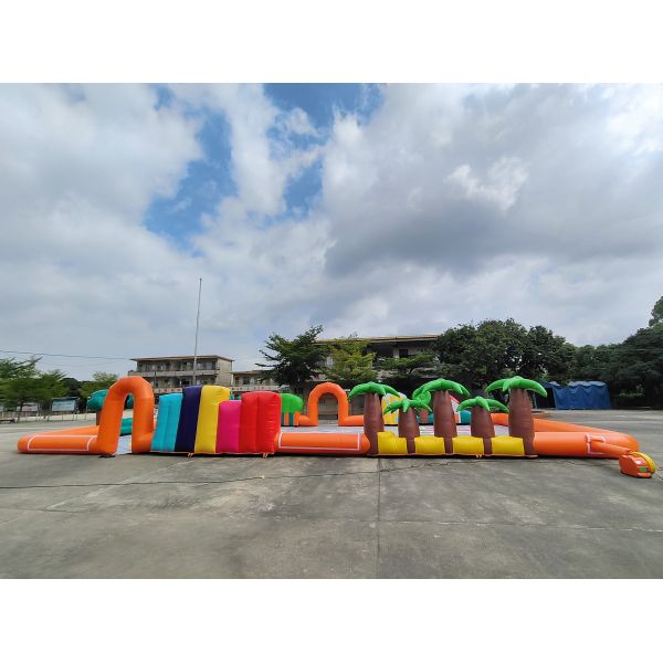 Коммерческая открытая надувная спортивная игра надувная симулируемая городская дорога надувная гоночная трасса воздушная трасса