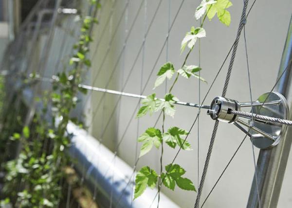 304 316 Green Garden Mesh Netting Architectural Facade 1.2mm Stainless Steel Trellis System
