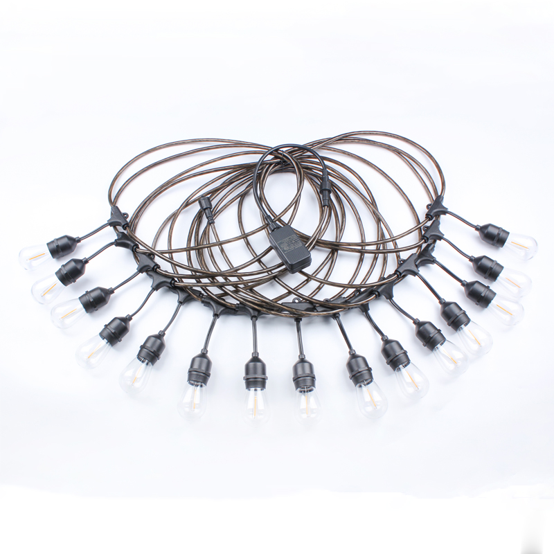 Света строки шарика RGBW S14 теплые белые 10M 15M на открытом воздухе