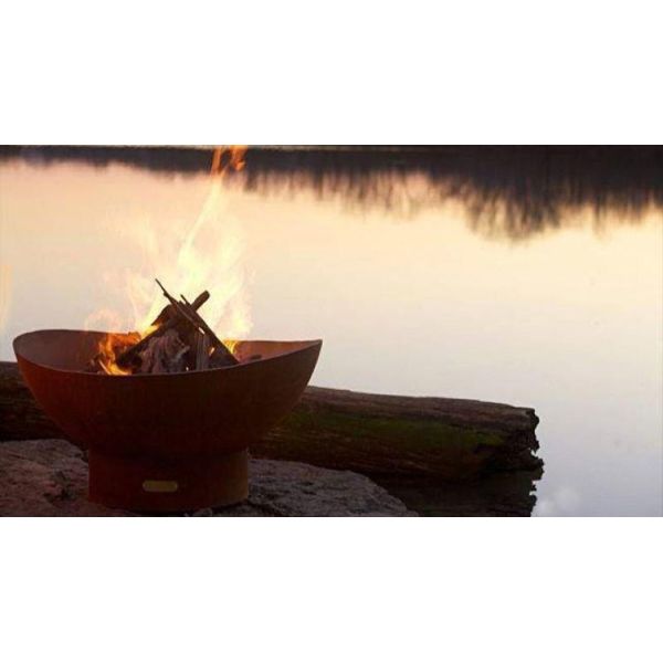 Wood Burning Corten Steel Fire Pit For Patio Decor