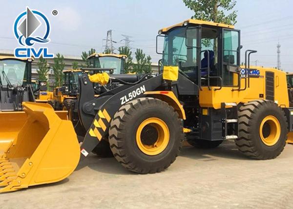 Xcmg Zl50gn Compact Wheel Loader With 1 Year Warranty / Articulating Front End Loader