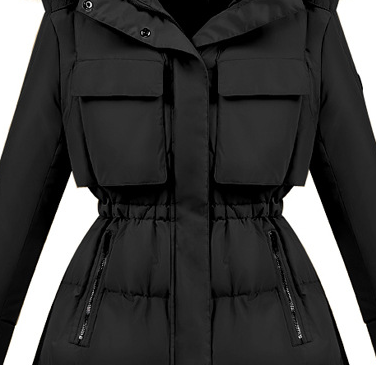 Winter cheap long slim fit duck down feather jacket women