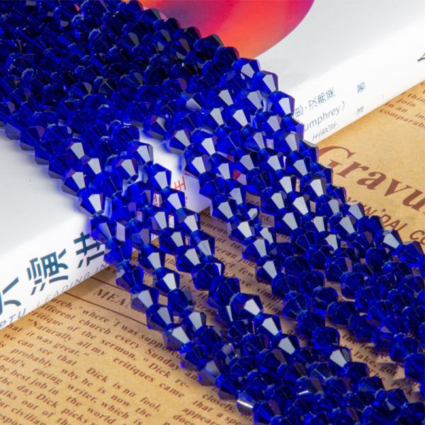 Factory Price Wholesale Bicone Beads 2/3/4/5/6/8mm Colorful Glass Bicone Crystal Beads for Jewelry Making