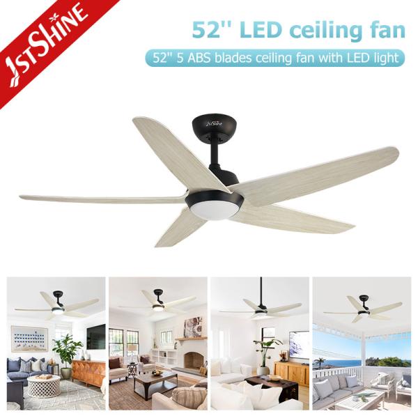 Ventilador de teto LED 5 lâmina, sala de estar silencioso Ventilador de teto DC de alta velocidade