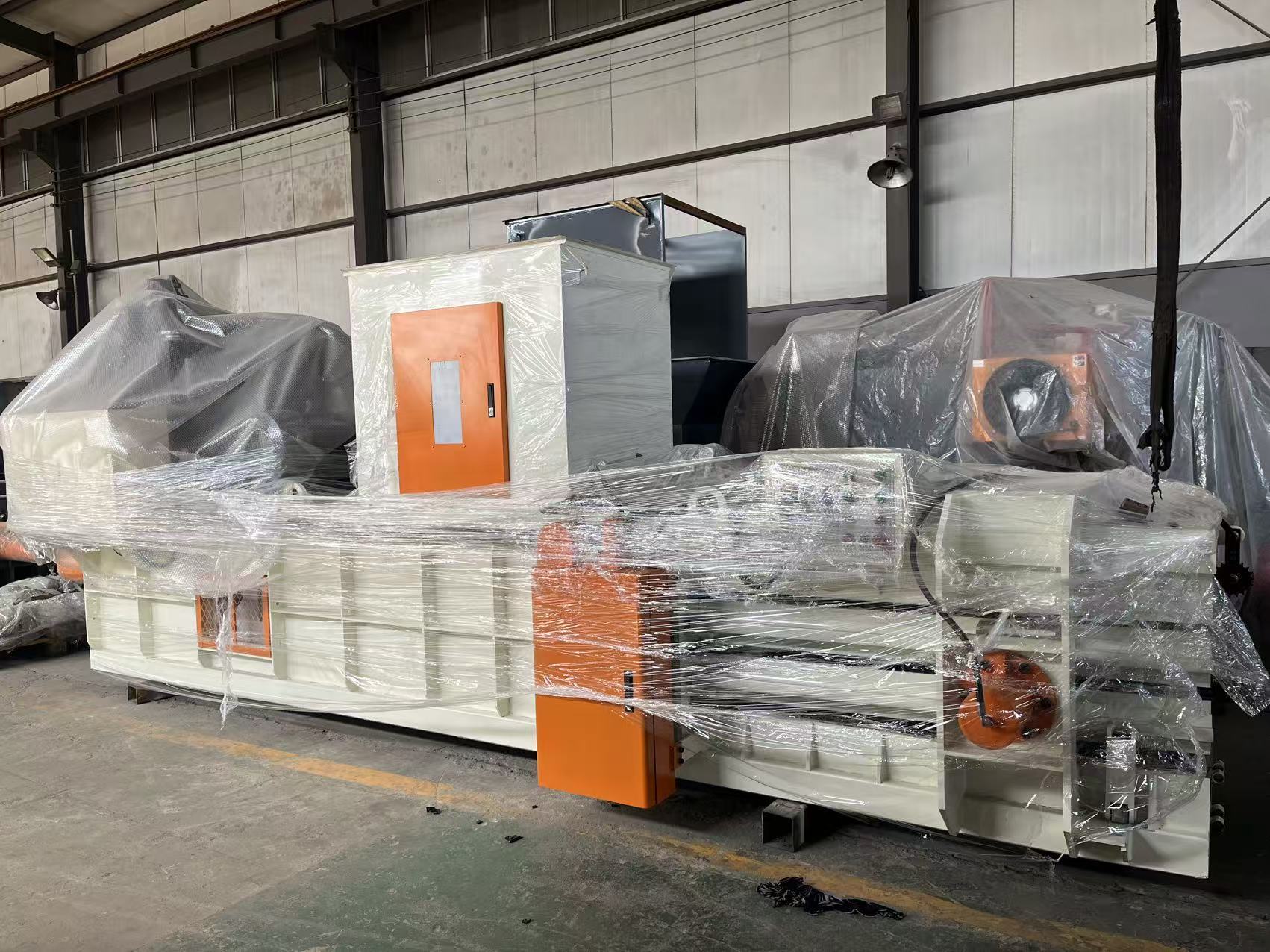 380V Voltage Automatic Horizontal Cardboard Baler For Sale 700kg Weight For Waste Fiber