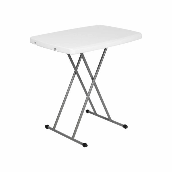 30Inch Plastic Height Adjustable Laptop Folding Table for Home Office Living Room
