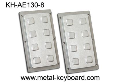 8 Keys Stainless Steel Keyboard Number Functional Keypad For Industrial Control Platform