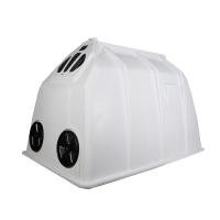 Polietileno branco Rectangular abrigo de bezerro isolado cabine à prova de intempéries