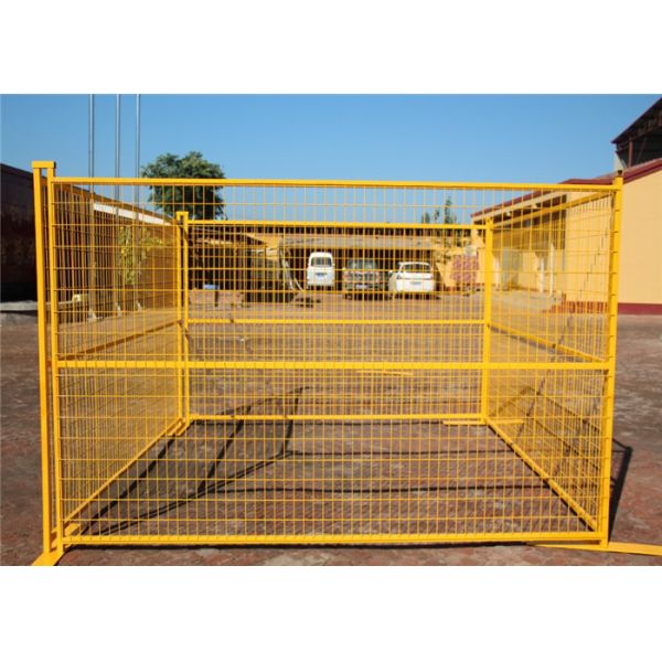 Покрытая ПВК временная загородка безопасности, прочные панели загородки строительной площадки