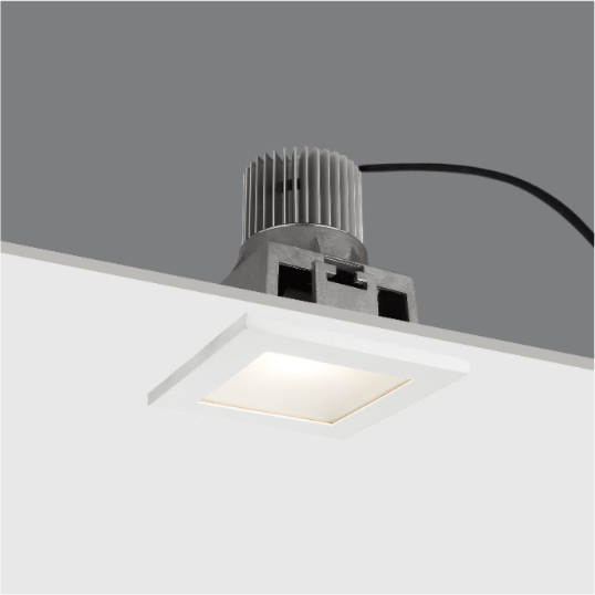 IP40 10W 4 Inch Square Diammable COB LED Ceiling Downlight Cut Out 76*76mm